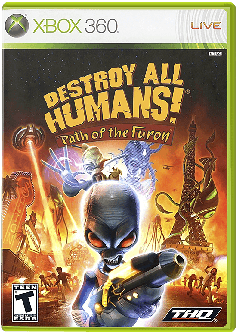 Destroy All Humans: Path of the Furon box art for Xbox 360